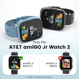sylacor Compatible with AT&T amiGO Jr Watch 2 Screen Protector