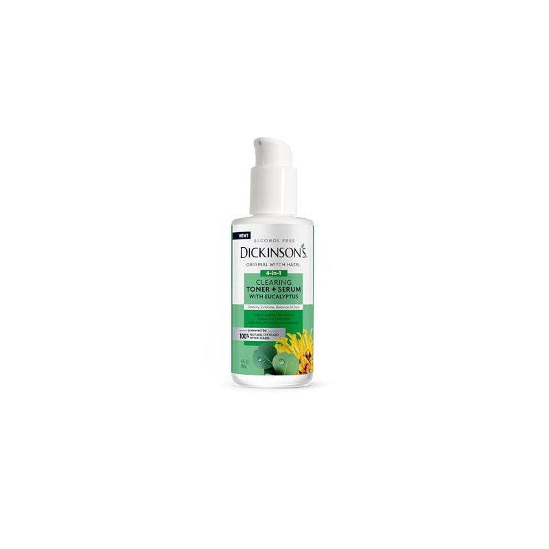 Tónico aclarante + sérum con eucalipto Witch Hazel de Dickinson
