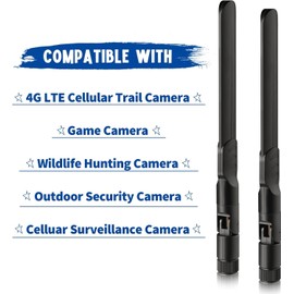 4G LTE Cellular Trail Camera Antenna 8dBi RP-SMA Male Antenna Compatible with Spypoint Link Micro Solar EVO Link S Dark Wildlife Hunting Game Cam Outdoor Mobile Security Camera