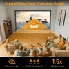 Outdoor Projector Screen with Stand: VOOPVOR 120 inch Portable Projector