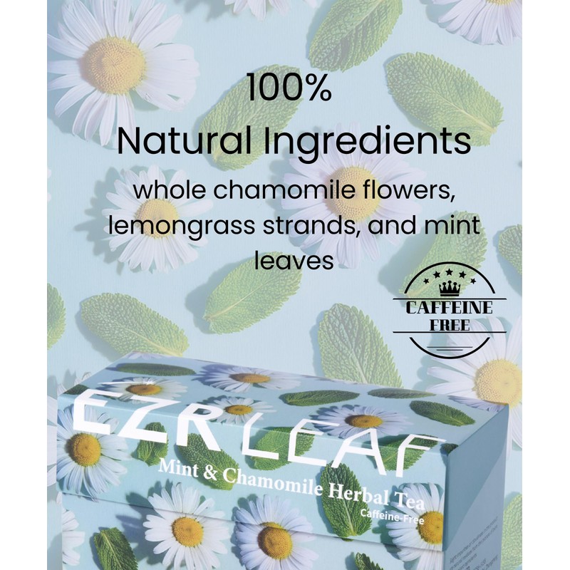EZR Leaf Mint & Chamomile Herbal Tea 20 Pyramid Tea