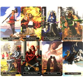 Tarot Cards, 78 Cards, Weighted Edition, Miniature Tarot Divination [Witch Tarot Mini Witches Tarot Mini] Japanese Manual Included (English Language Not Guaranteed)