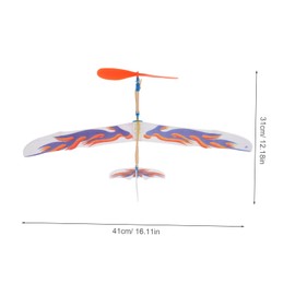 KOMBIUDA 6pcs Rubber Band Powered Airplane Model DIY Assembly Glider Plane for Craft Flying Models Outdoor Activity