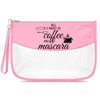 Sfodiary Coffee Lover Gift for Women Funny PVC Cosmetic Bag