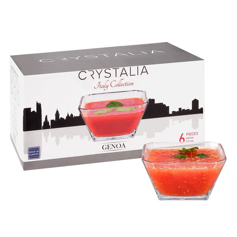 Glass Bowls for Kitchen Prep, Modern Serving Dishes for Dessert,