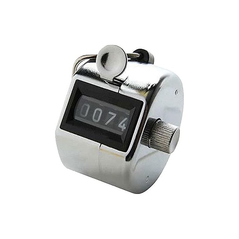 Sparco Tally Counter with Finger Ring, Silver (SPR24100)