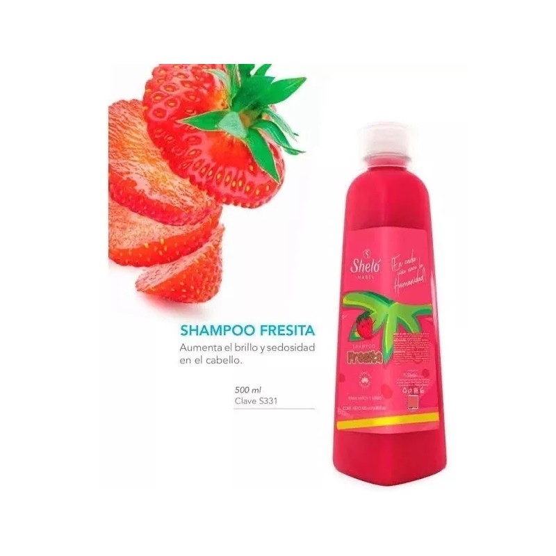 Sheló Nabel Dos Shampoos Fresita Para El Cabello De Tu