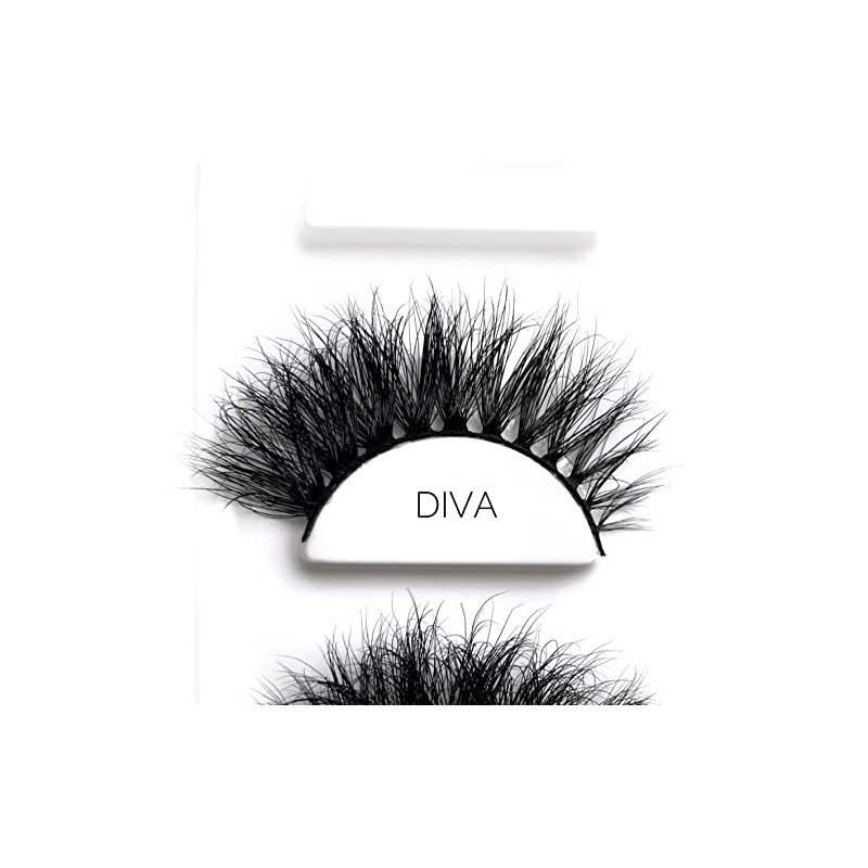 Pestañas premium DIVA, efecto 3D fluffy, reutilizables hasta 35 veces