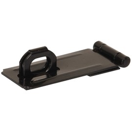 Hillman Hardware Essentials 851425 Fixed Staple Safety Hasp Black 3-1/2"