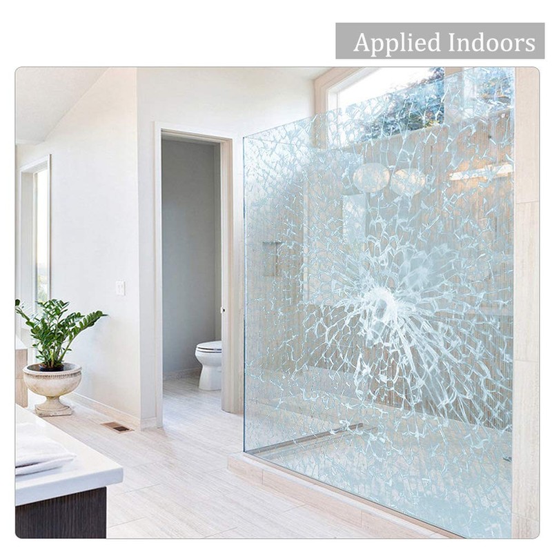 Clear Security and Safety Window Film Shatterproof Adhesive UV Blocking