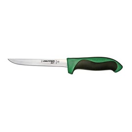 Dexter 6" Narrow Flexible Boning Knife, Green hdle.