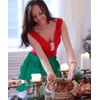 CBTRFASHION Women’s Waist Aprons with White Pockets Half Server Home
