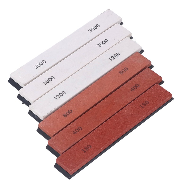 6PCS Knife Sharpening Stone 180 400 800 1200 2000 3000
