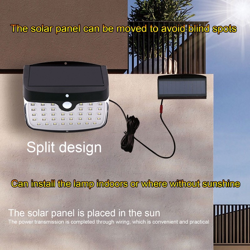 GY003‑1 Waterproof Solar Light 50LED Wall Lamp Separable Motion Sensor
