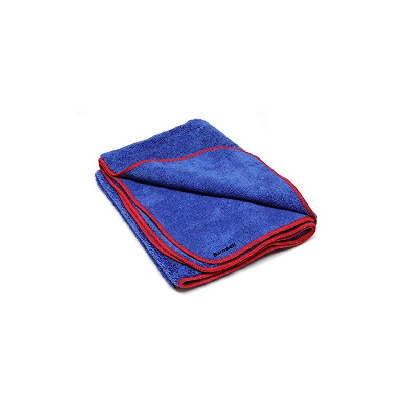 Barnwell Fluffy Blue Large Microfibre Drying Towel Cloth for Car