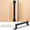 Barn Door Handle Stainless Steel Pull,Black Heavy Duty Carbon Steel