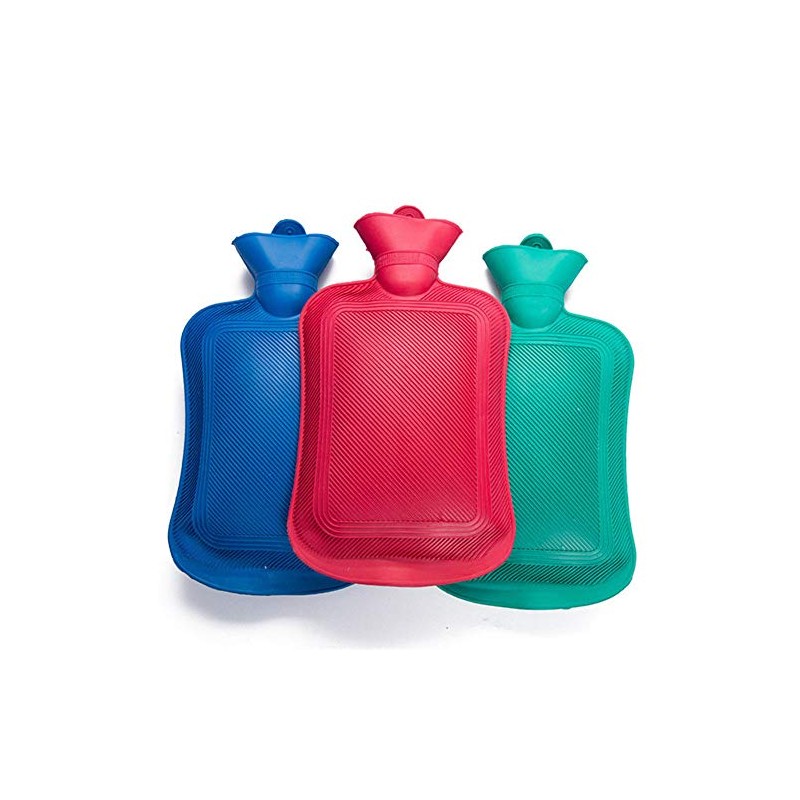 Hot Water Bottle Traditional Rubber Line Shaped Design with Secure