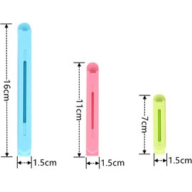 12pcs Food Sealing Clips - 4 Sizes Clip Closure Bag - Food Clips for Keeping Food Fresh,Bag Clips for Food Storage - Food Storage Bag Clips,Plastic Sealing Bag Clips - Food Bag Clips,Reusable Bag Clip