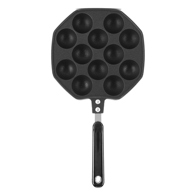 12 Cavities Aluminum NOn stick Takoyaki Grill Pan Plate Octopus