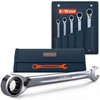 PRESCH Ratchet Wrench Set 5 Pieces Reversible (8, 10, 13,
