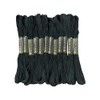 12 Skeins Embroidery Floss Black Color, Friendship Bracelet String Cross