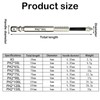 GGesii 9 Piece High Magnetic Screwdriver Drill Bit Set, High