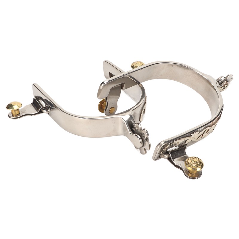 1 Pair Horse Spurs Stainless Steel Western Cowboys Spurs Men