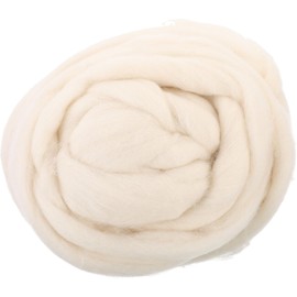 Artibetter Natural Wool Roving Felting Wool Yarn Roving Fibre Wool Yarn Roving Felt Crafts for DIY Craft Needle Felting Hand Spinning 200g (Galatea)