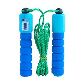 Children's Skipping Rope with Counter 240 cm, Adjustable Length, Comfortable Foam Handles, Ideal for Skipping Rope, Fitness & Children's Sports