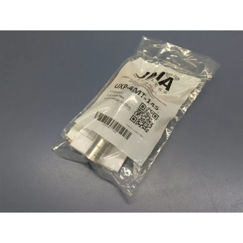JMA Wireless 4.3-10 Male Connector 1/4" Superflexible Cable UXP-4MT-14S