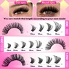 Lash Clusters Thick Wispy Lash Clusters D Curl 80D+100D+120D Eyelash