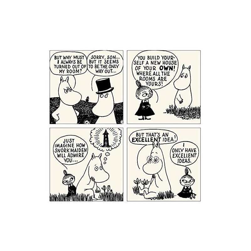 Marushin 1425009500 Coasters Set of 4 Moomin Little My Ideas