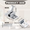 Lounsweer 8 Pcs Brass Heavy Duty Cabinet Door Latch Closets