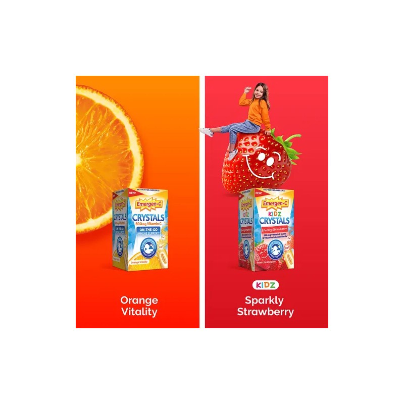 Emergen-c Kidz Crystals, On-the-go Immune Support Supplement