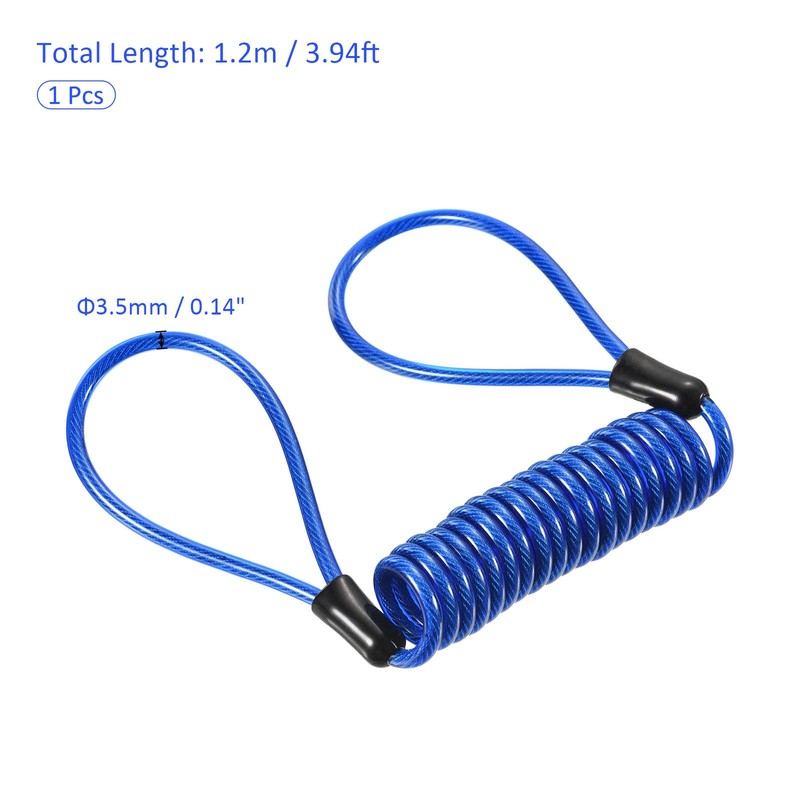 M METERXITY Disc Lock Security Steel Cable - Plastic Coated