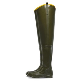 LaCrosse Grange 32" Hip Waders for Men Featuring Waterproof Rubber, Slip-Resistant Design, Calf Harness, and Eva Footbed, Green - 12 M