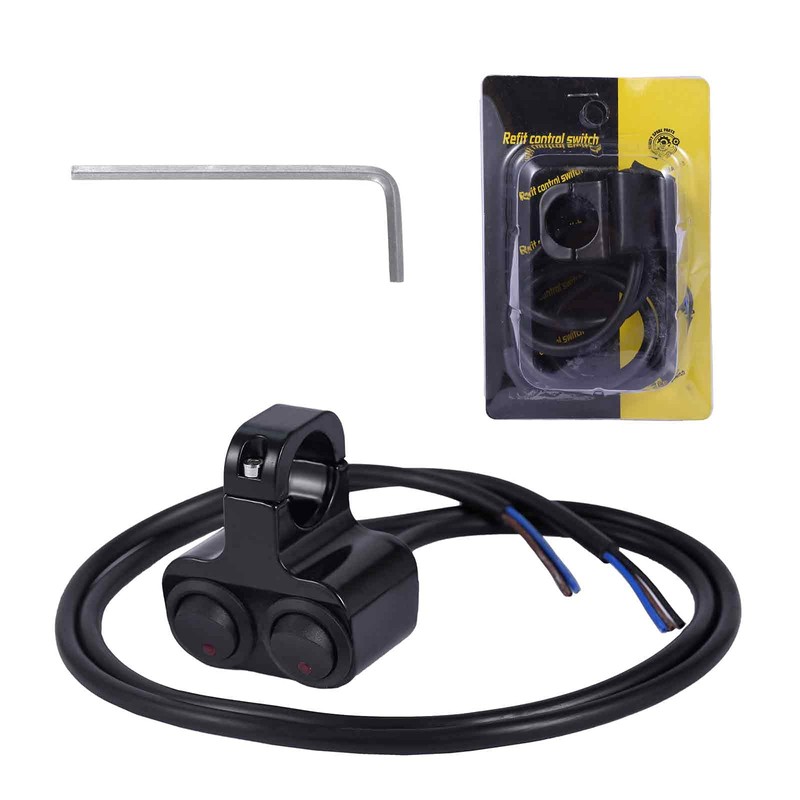 Stylemafia Waterproof Motorcycle ATV 7/8″ Light Bar Switch，Handlebar Double Control