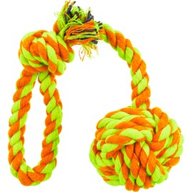 Trixie Denta Fun Playing Rope with Woven in Ball for Dog, 30 x 5.5 cm