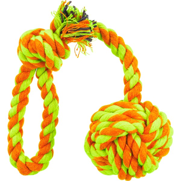 Trixie Denta Fun Playing Rope with Woven in Ball for