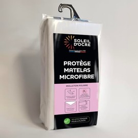 Soleil d'ocre, Mattress Protector, White, 90 x 190 cm