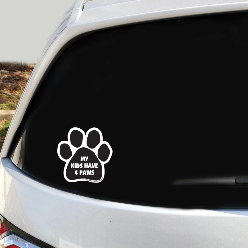 Imagine this D1660 Car Decal (My Kids Have 4 Paws),