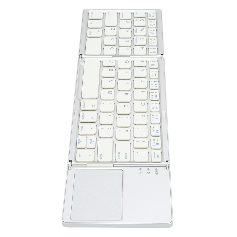 Foldable Bluetooth Keyboard 63 Keys Metal Ultra Thin Mini Folding