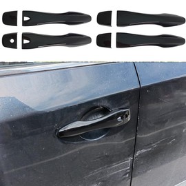 AOKIO Door Handle Cover Compatible for 2013 2014 2015 2016 2017 2018 Nissan Altima Accessories (Glossy Black with Smart Keyhole)