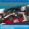 SHINKXMT Motorcycle Fork Shield Wind Deflectors Forkshield Shock Proof Cockpit