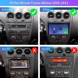 Fortdows 32GB For 2007-2012 Nissan Altima Apple Carplay Android 12 Car Stereo Radio GPS