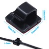 Coufce 100 PCS Cable Clips Adhesive Cord Clips for Wires