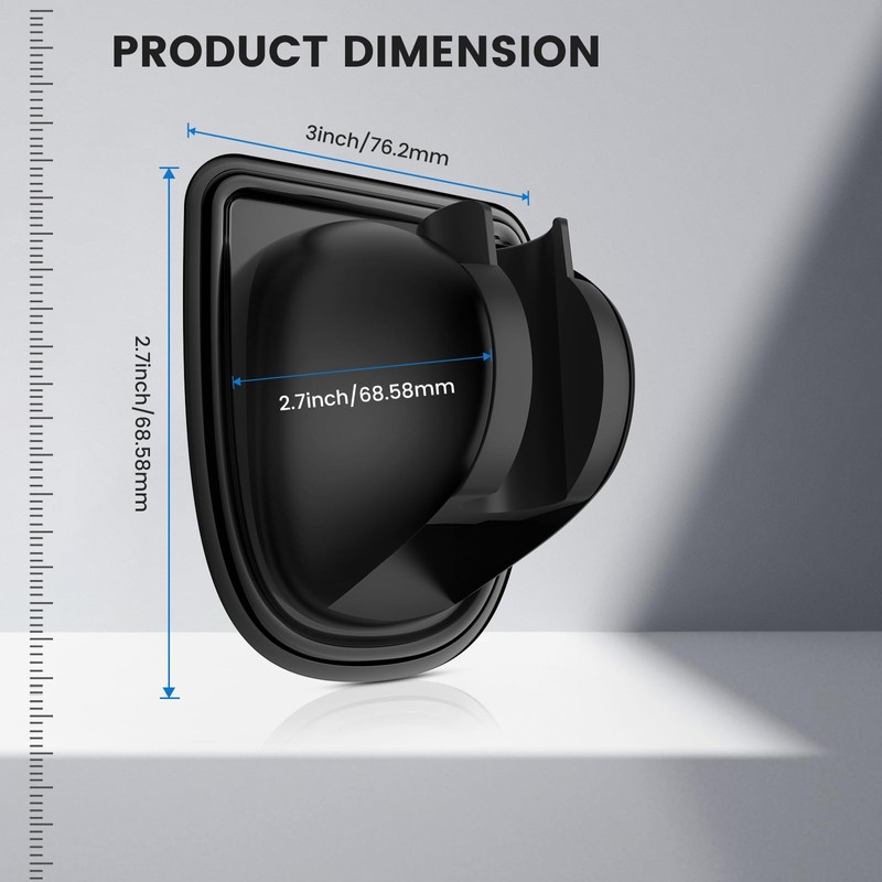 Strong Adhesive Shower Head Holder Stainless Steel Adjustable Shower Head