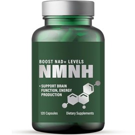 NMNH Capsules, NAD+ Booster for Cell Energy and Mental Clarity, High-Purity NAD Supplement to Increase NAD+ Levels, Anti-Ageing, Energy and Concentration, 120 Capsules