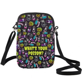 BWWKTOP Wizard Magic Poison Crossbody Bag Bag Villains Gift Witches Poison Shoulder Bag Poison Apple Merch (your Poison XK-B)