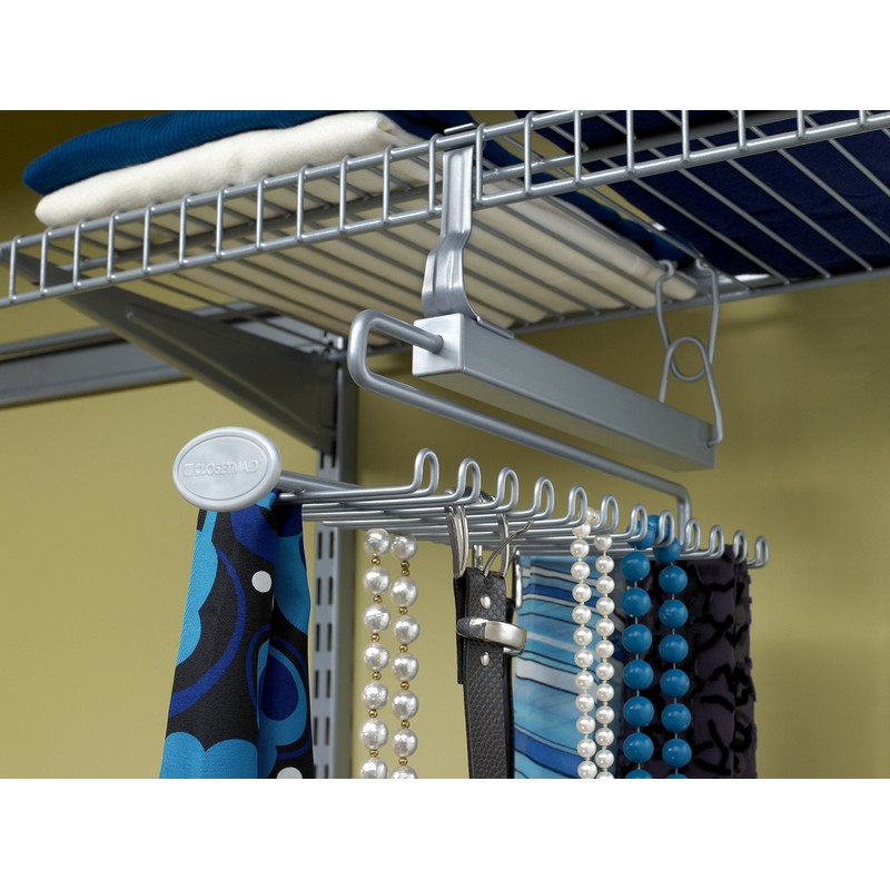 ClosetMaid 78060 Sliding Tie and Belt Rack for Wire Shelving